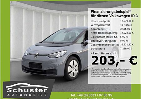 VW ID.3 Volkswagen Pure Performance*Navi LED 2xPDC VKZ-Erk CCS