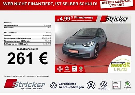 VW ID.3 Volkswagen Tech 150/58 261,-ohne Anzahlung AHK Pano LED-Matr