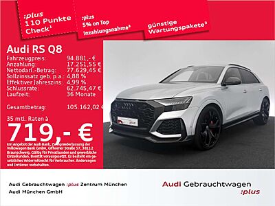 Audi RS Q8 Dynamik+/Keramik/Carbon/StdHzg/AHK/B&O
