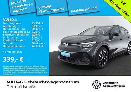 VW ID.4 Volkswagen Pro Performance CCS Wärmepumpe AHK Navi LED
