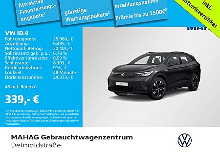 VW ID.4 Volkswagen Pro Performance CCS Wärmepumpe AHK Navi LED