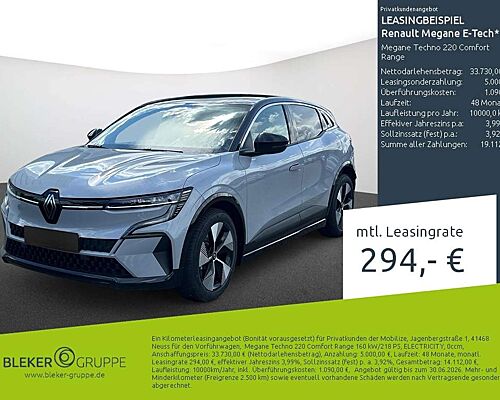 Renault Megane E-Tech Megane Techno 220 Comfort Range