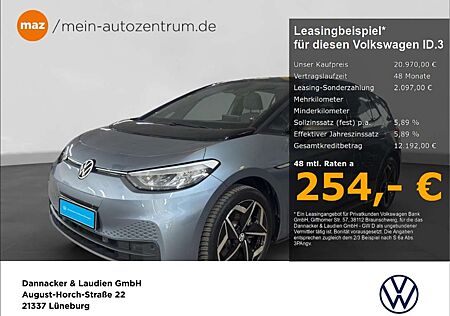 VW ID.3 Volkswagen Pure Performance 55 kWh Alu LED Navi Sitzheizung P