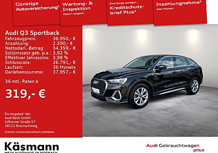 Audi Q3 S line 35TFSI LED NAV KAM ACC SHZ