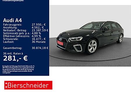 Audi A4 Av 40 TDI S Line LED ACC LEDER NAVI SHZ
