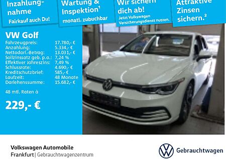 VW Golf Volkswagen VIII 1.5 TSI Life FrontAssist LED Climatron