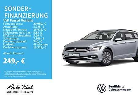 VW Passat Variant Volkswagen 2.0 TDI "Business" DSG Navi LED A