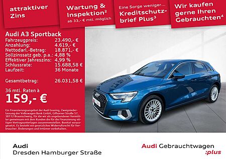 Audi A3 TFSI e Advanced 40 e S tronic B&O