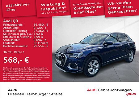 Audi Q3 35 TFSI advanced LED Navi AHZV S tronic