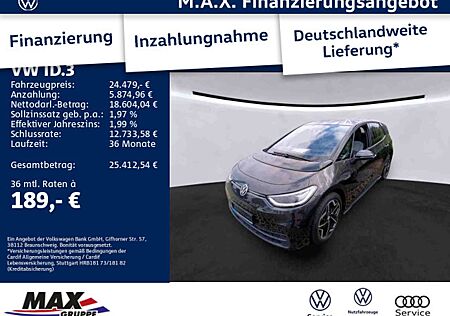 VW ID.3 Volkswagen PRO PERFORMANCE MAX IQLIGHT+AR HUD+PANO+NAV