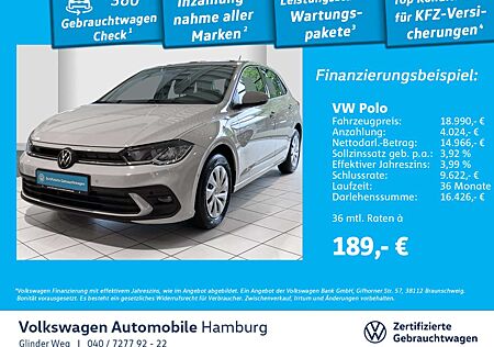 VW Polo Volkswagen 1.0 Life Parkassist AppConnect Ganzjahresre