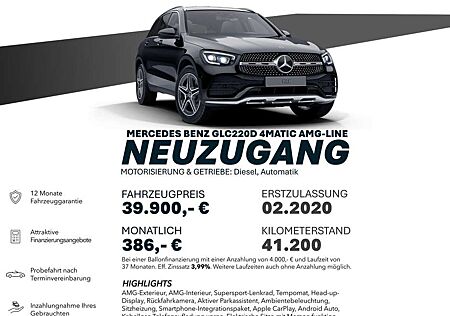 Mercedes-Benz GLC 220 d 4MATIC AMG-LINE/TEMP/HEADUP/RÜCKFAHRK/