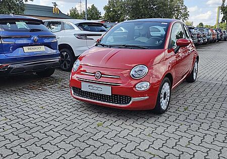 Fiat 500 Dolcevita Glasdach 8-Fach bereift Navi Leder