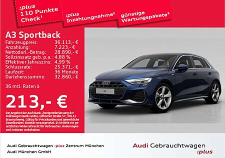 Audi A3 35 TDI S tronic 2x S line Pano/Matr