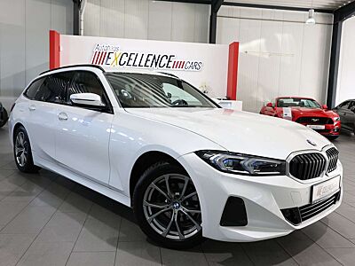 BMW 318 318d Touring SPORT WHITE & BROWN / CURVED+HUD