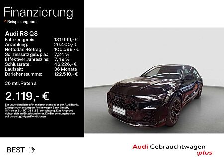 Audi RS Q8 *NAVI*HUD*RS-AGA*AHK*PANO*OPTIK-PAKET*LASER