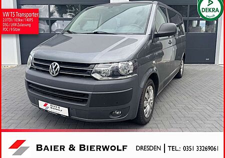 VW T5 Transporter Volkswagen 9 Sitze LKW Klima PDC AHK Kamera