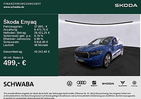 Skoda Enyaq 80x iV *Wärmep.*DCC*PANO*LED*AHK*ACC*19"*