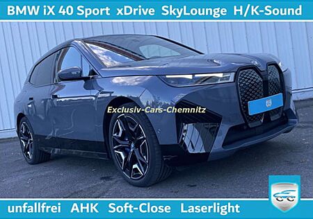 BMW iX 40 xDrive Sport AHK H/K Garantie unfallfrei Indivi