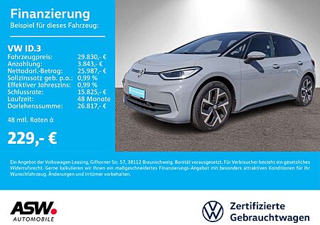 VW ID.3 Volkswagen Pro electric LED Nav RFK ACC Wärmepumpe AHK