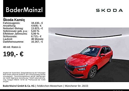 Skoda Kamiq 1.0 TSI Drive AHK PDC SHZ LED Carplay
