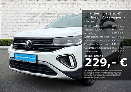 VW T-Cross Volkswagen 1.0 TSI DSG Style 3,99% Navi Digitales Cockpit LED