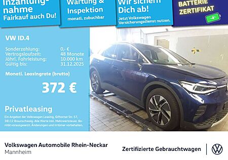 VW ID.4 Volkswagen Pure 125kW GAR2030 Navi PDC IQ Light Wärmep