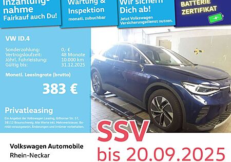 VW ID.4 Volkswagen Pure 125kW GAR2030 Navi PDC IQ Light Wärmep