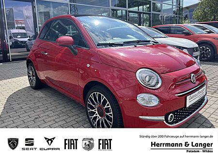 Fiat 500 Red Allwetter Alu Navi Glasdach Klimaautomatik