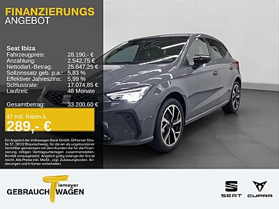 SEAT Ibiza 1.0 TSI DSG FR REAR VIEW NAVI SITZHZ LM17