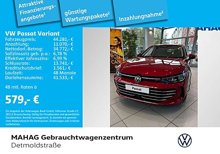 VW Passat Variant Volkswagen 2.0 TDI ELEGANCE AHK IQ.DrivePack