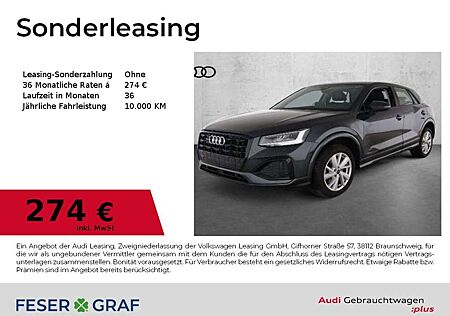 Audi Q2 40 TFSI q. Leder/ACC Fahren+Parken/Opt-Schwarz/17
