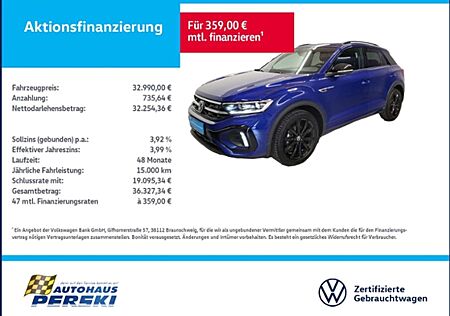 VW T-Roc Volkswagen 1.5 TSI R-Line DSG Black Style KLIMA, NAVI, LED