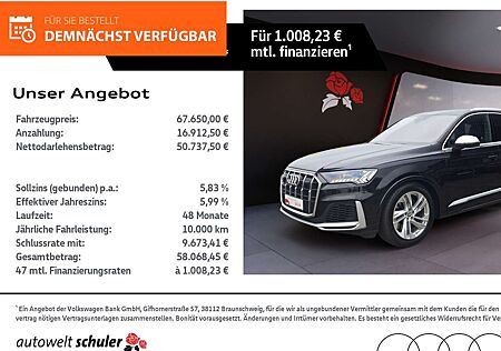 Audi SQ7 4.0 TDI quattro AHK Luft PANO RFK BOSE Matrix-LED