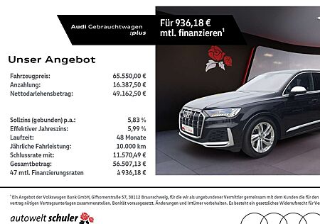 Audi SQ7 4.0 TDI quattro AHK Luft PANO RFK BOSE Matrix-LED