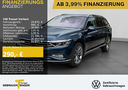 VW Passat Variant Volkswagen 2.0 TDI DSG ELEGANCE LM18 PANO AH
