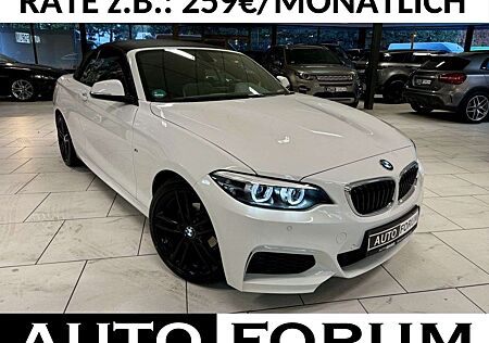 BMW 218 i M-SPORT CABRIO AUT LEDER LED NAVI PDC SHZ