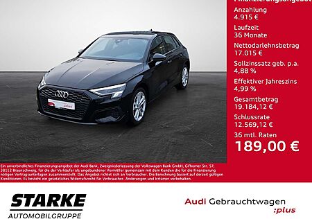 Audi A3 Sportback 40 TFSI e S tronic NaviPlus LED AHK S...