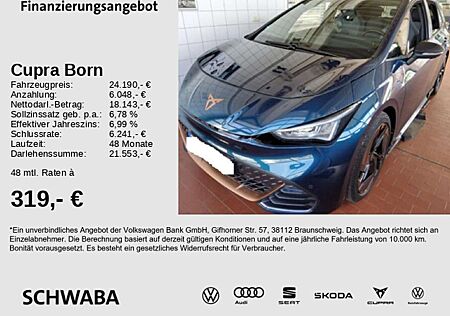 Cupra Born 62 kW/h LED*VIRTUAL*NAV*ACC*SIDE*R-KAM*20"