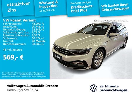 VW Passat Variant Volkswagen R-Line 2.0 TDI DSG AHK DCC LEDER