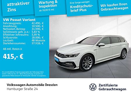 VW Passat Variant Volkswagen R-Line 2.0 TDI DSG AHK DCC LEDER