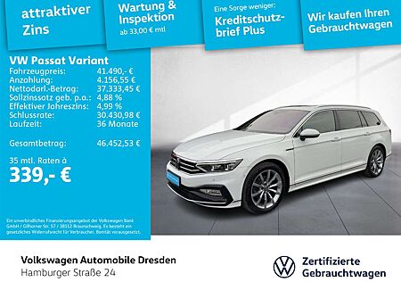 VW Passat Variant Volkswagen R-Line 2.0 TDI DSG AHK DCC LEDER