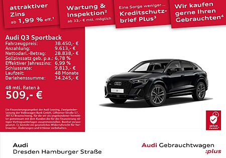 Audi Q3 40TFSI quattro S line LED Navi Pano