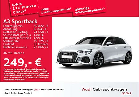 Audi A3 30 TFSI S tronic 2x S line Navi+/B&