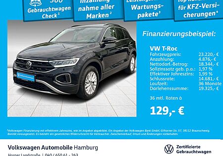 VW T-Roc Volkswagen Life 1.0TSI Einparkhilfe Sitzheizg CarPlay