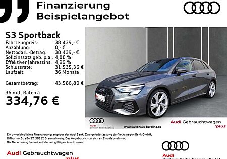 Audi S3 *MATRIX*B&O*NAV+*ACC*Opt.-Schwarz+*