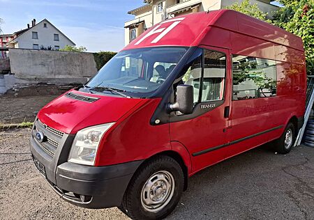 Ford Transit TDCi Lkw, Hoch ,Lang, 6Sitze leder. AHK. 1-Hand