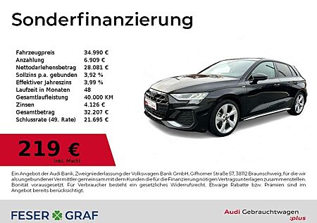 Audi A3 S line 35 TFSI Sonos/Navi/SHZ/Kamera/HUD/ACC