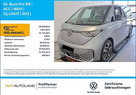 VW ID.BUZZ Volkswagen ID. Buzz Pro KR | ACC | NAVI | IQ.LIGHT | SHZ | AHK