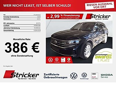 Volkswagen Touareg Elegance 3.0TDI 386,-ohne Anzahlung AHK Luft Trav